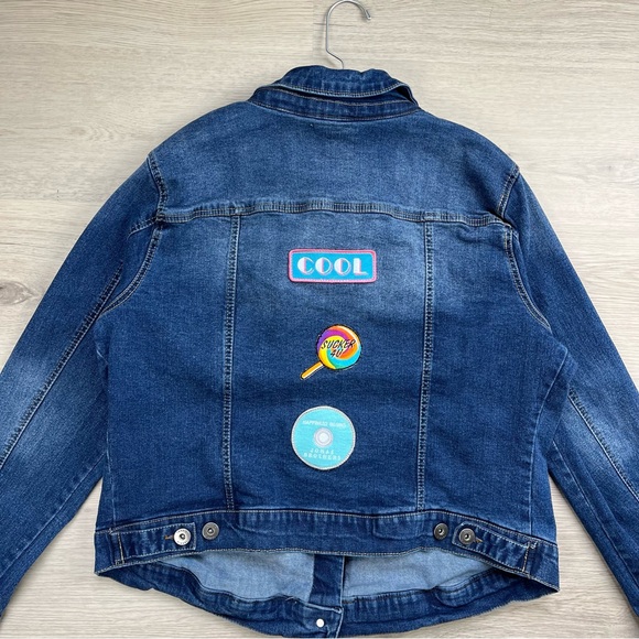Jonas Brothers Band Concert Jean Denim Jacket Womens 2X Torrid Stretch Patches - Picture 6 of 11